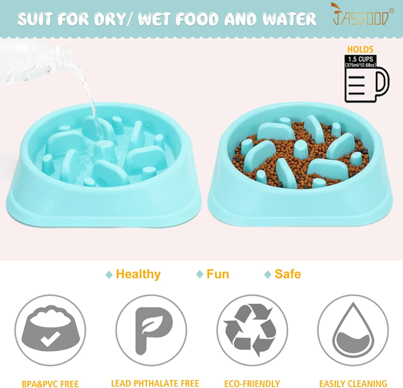 Dog Feeder Slow Eating Pet Bowl Eco-Friendly Non-Toxic Preventing Choking Healthy Design Bowl for Dog Pet Stop Bloat Bowl - Image 5