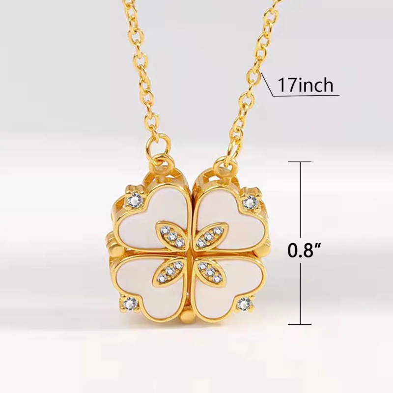 Lucky Four Leaf Clover Necklace, Gifts for Mother'S Day Valentine'S Day Day Birthday - Image 2