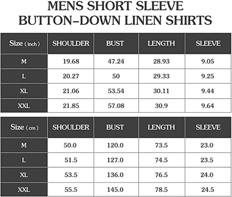 Men'S Cotton Linen Shirt Short/Long Sleeve Camp Shirt Hippie Casual Summer Beach Shirts - Image 7