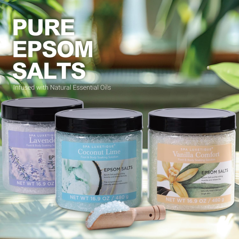 Bath Salts for Soaking,  Epsom Salts Gifts Set for Women, 3.17Lbs Bath Salts for Women, Epsom Salts for Soaking, Mother'S Day Christmas Gifts for Woman Mom - Image 2