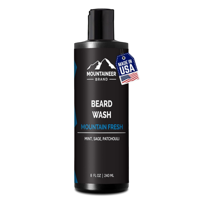 Beard Wash for Men | 100% Natural Beard Shampoo | Thick Cleaning Softening Lather for Hair and Skin | Hydrate and Detangle | Grooming Treatment | Timber Scent 8Oz - Image 13