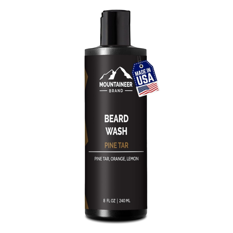 Beard Wash for Men | 100% Natural Beard Shampoo | Thick Cleaning Softening Lather for Hair and Skin | Hydrate and Detangle | Grooming Treatment | Timber Scent 8Oz - Image 11