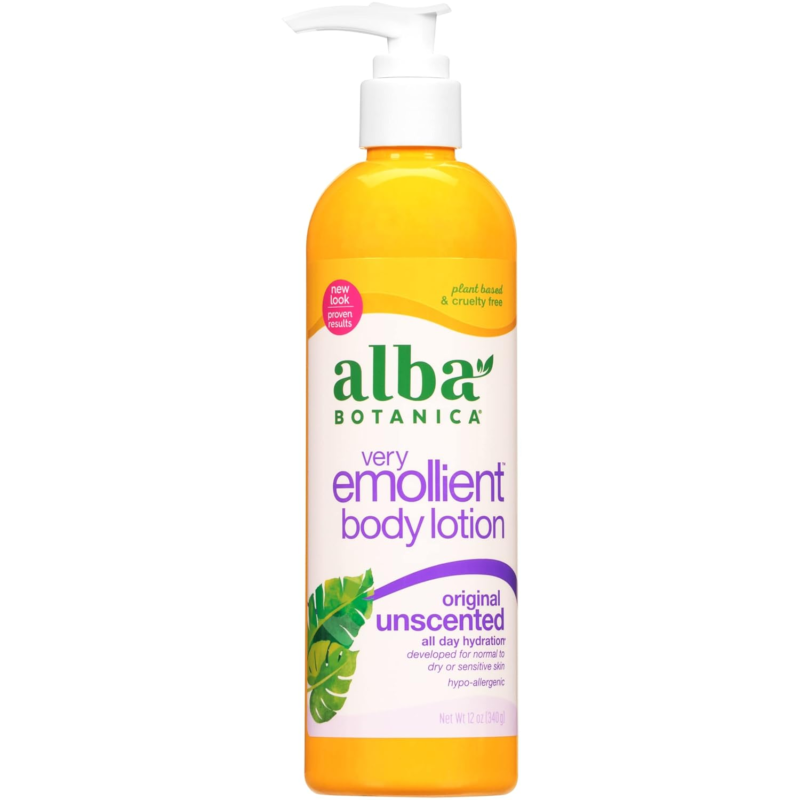 Very Emollient Body Lotion, Unscented Original, 12 Oz