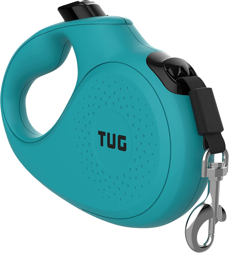 Monochrome 360° Tangle-Free Retractable Dog Leash | 16 Ft Strong Nylon Tape (Small, Aqua) - Image 5