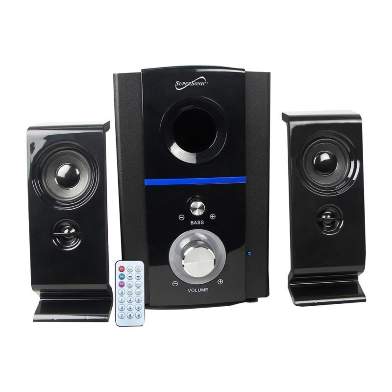 Bluetooth FM Radio Speaker System SC-1126BT Wireless Audio 15W