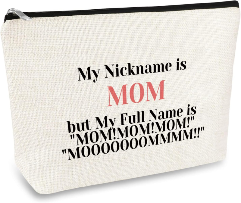 Funny Mom Gifts Makeup Bag Mom Birthday Gifts from Daughter Son Mothers Day Gift Mama Gift Cosmetic Bag Thanksgiving Christmas Presents for Mom Mother Travel Toiletry Bag Make up Pouch