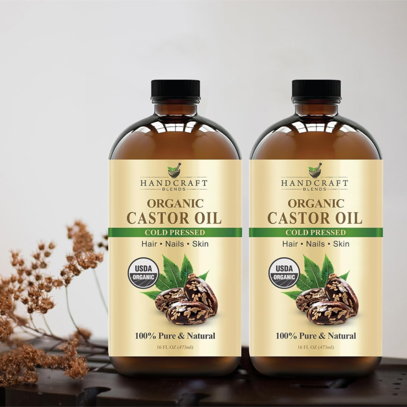 Cold-Pressed Organic Castor Oil in Glass Bottle - 16 Fl Oz - 100% Pure and Natural - Premium Grade Carrier Oil for Hair Growth, Eyelashes and Eyebrows - Hair and Body - Image 8