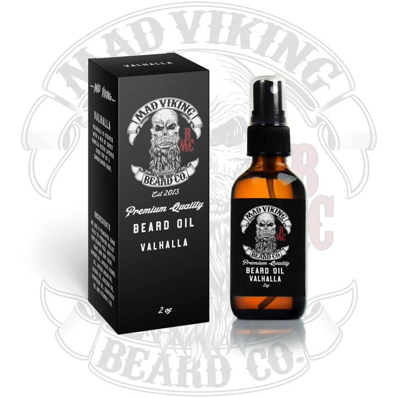 Mad Viking Beard Co. - Premium Beard Oil for All Lengths, All-Natural, Moisturizes Skin, Reduces Beard Itch, Helps Relieve Acne. for a Thicker Fuller Looking Beard. Made in the USA - 2Oz (VALHALLA) - Image 7