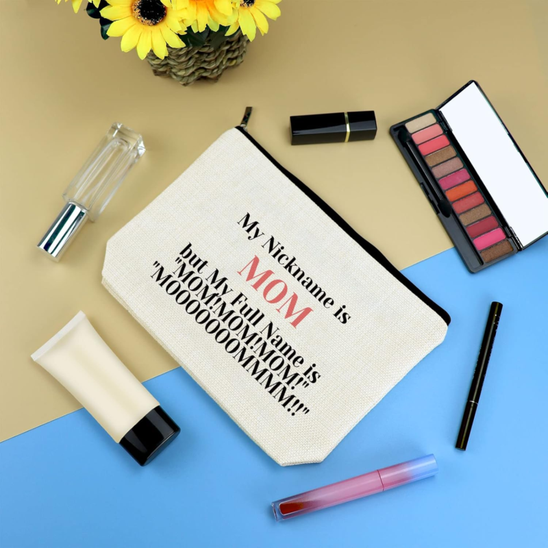 Funny Mom Gifts Makeup Bag Mom Birthday Gifts from Daughter Son Mothers Day Gift Mama Gift Cosmetic Bag Thanksgiving Christmas Presents for Mom Mother Travel Toiletry Bag Make up Pouch - Image 3