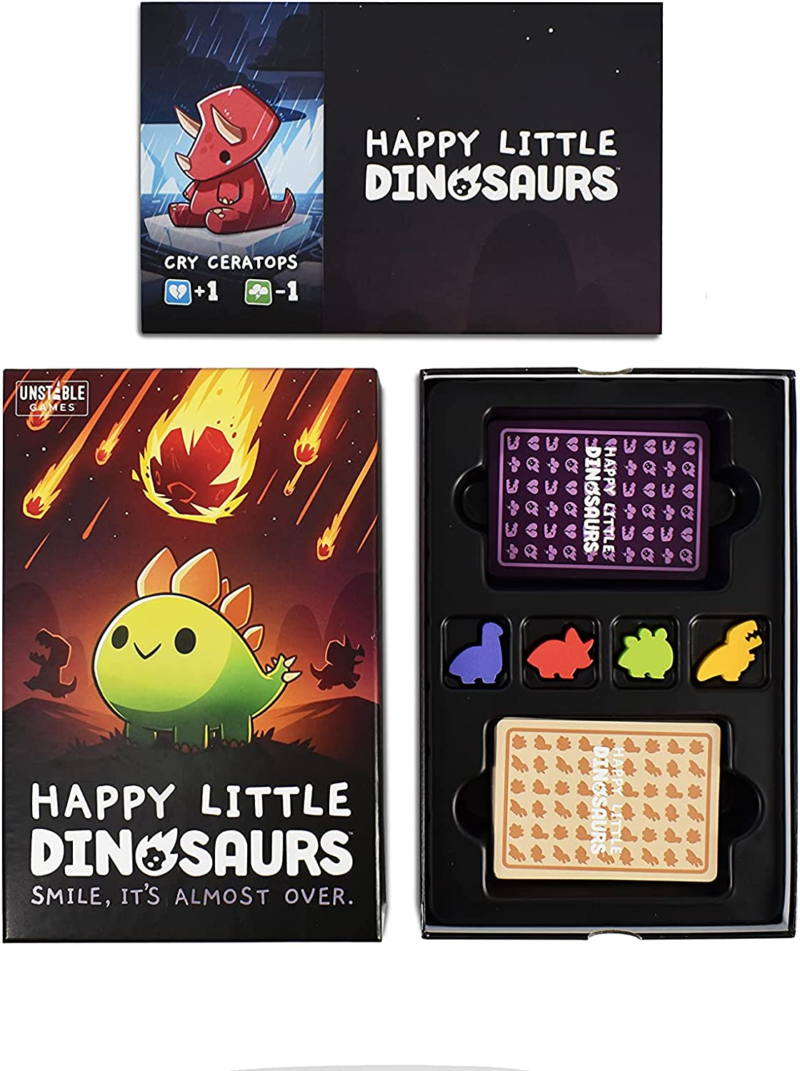 - Happy Little Dinosaurs Base Game - Competitive Sabotage Funny Card Game for Kids, Teens, Adults - 2-4 Players, Hand Management - Image 3