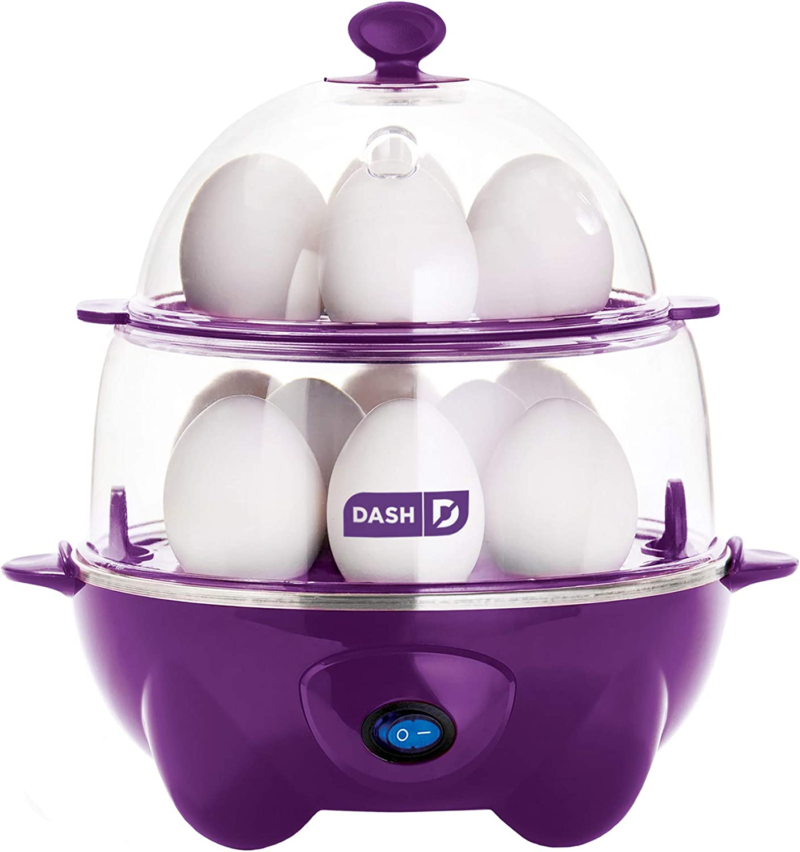 Deluxe Rapid Egg Cooker for Hard Boiled, Poached, Scrambled Eggs, Omelets, Steamed Vegetables, Dumplings & More, 12 Capacity, with Auto Shut off Feature - Black - Image 11