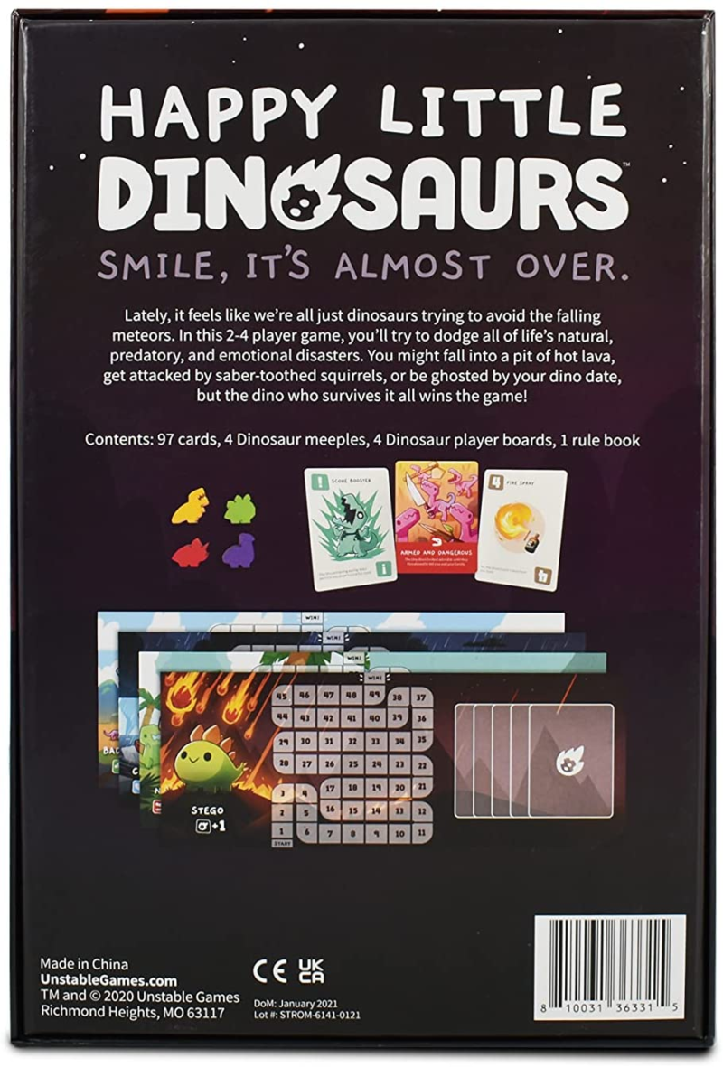 - Happy Little Dinosaurs Base Game - Competitive Sabotage Funny Card Game for Kids, Teens, Adults - 2-4 Players, Hand Management - Image 2