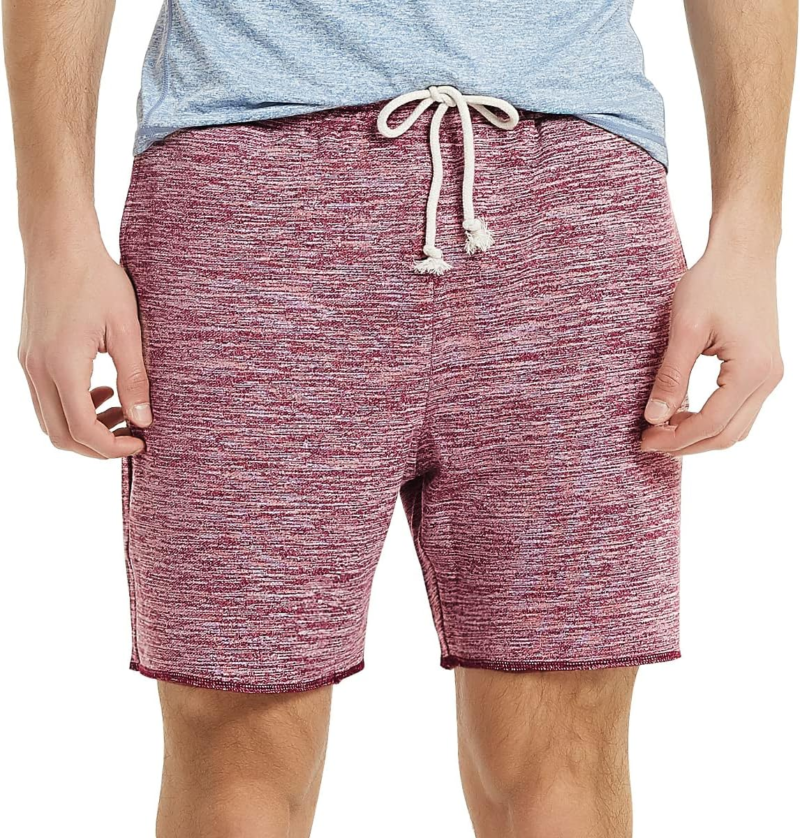 Mens Lounge Shorts Knit Terry Cloth Drawstring Athletic Sweat Shorts with Pockets 6 Inch - Image 5