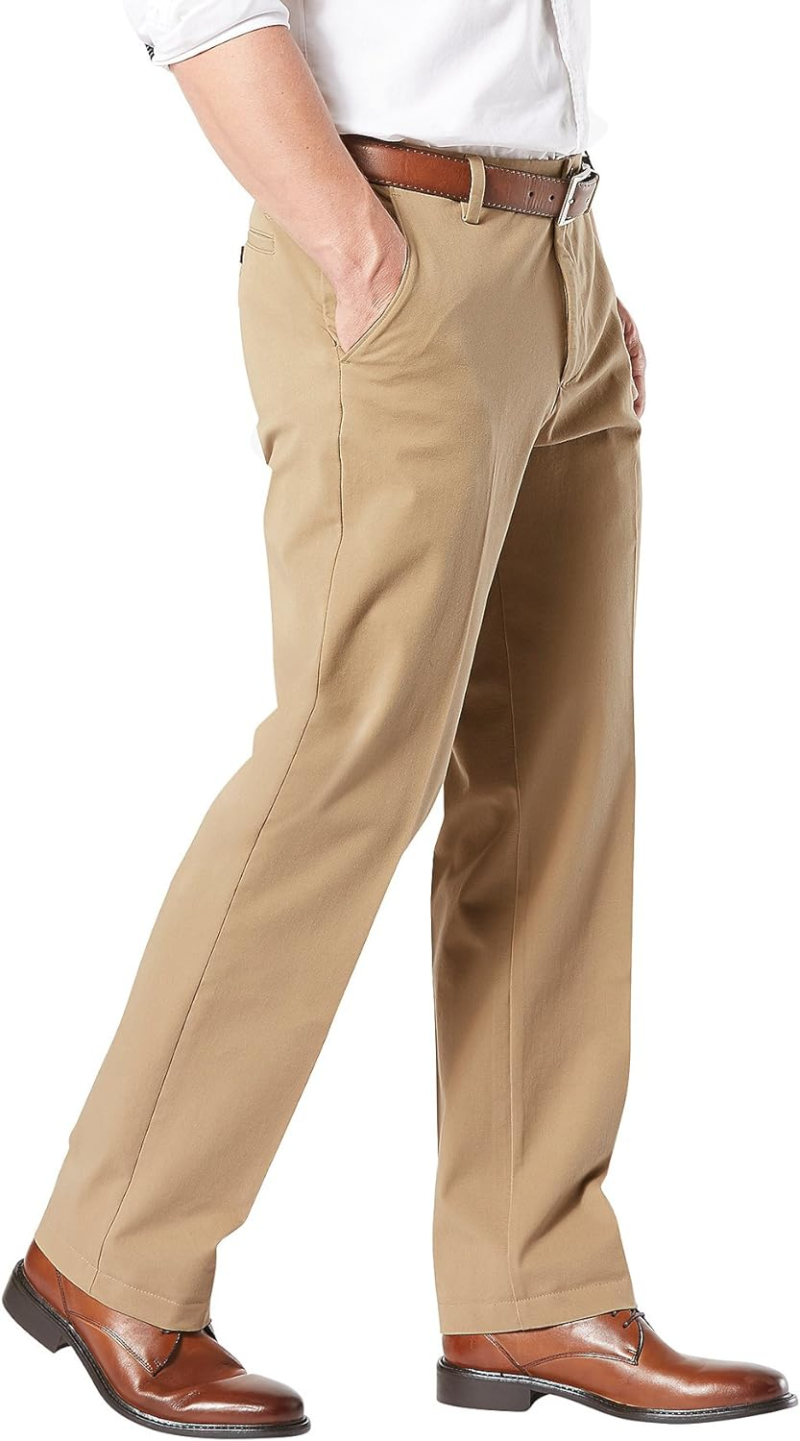 Men'S Classic Fit Workday Khaki Smart 360 FLEX Pants (Standard and Big & Tall) - Image 4