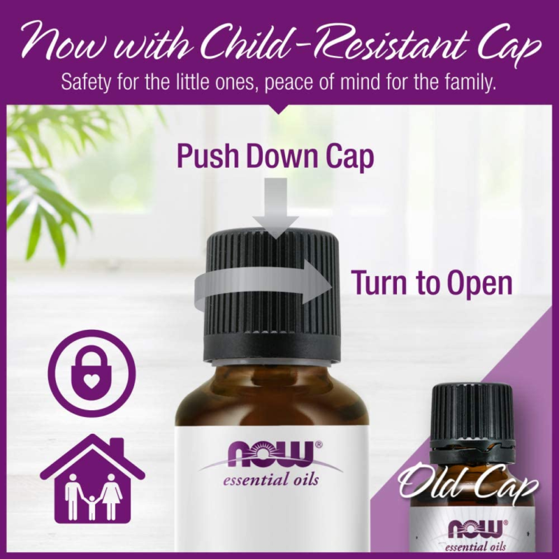 NOW Essential Oils, Organic Lemongrass Oil, Uplifting Aromatherapy Scent, Steam Distilled, 100% Pure, Vegan, Child Resistant Cap, 1-Ounce - Image 4