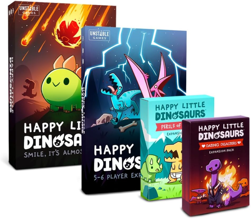 - Happy Little Dinosaurs Base Game - Competitive Sabotage Funny Card Game for Kids, Teens, Adults - 2-4 Players, Hand Management - Image 5