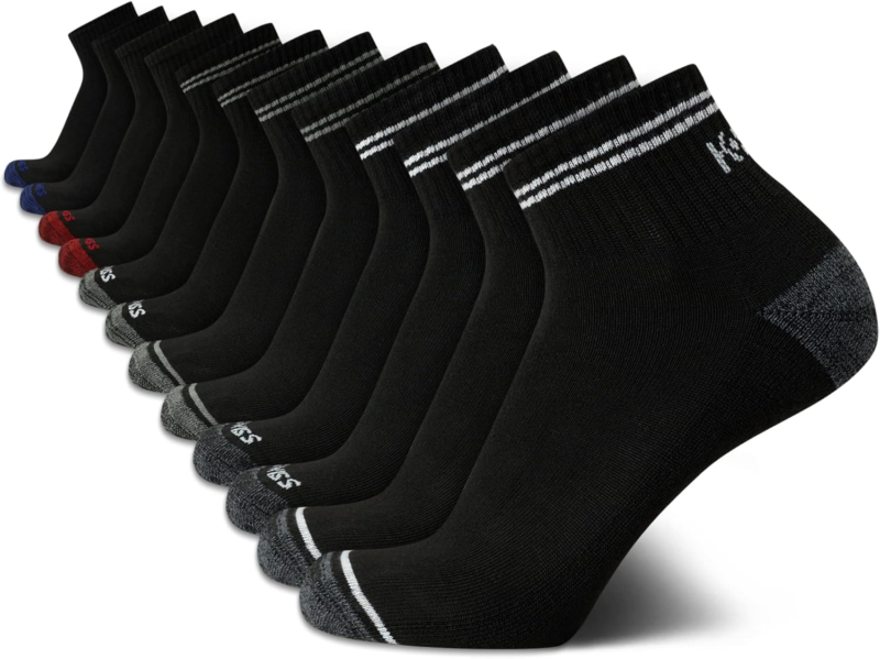 Men'S Athletic Socks - Cushion Quarter Cut Ankle Socks (12 Pack)