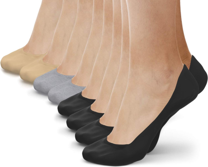 Physix Gear No Show Socks Women & Men, Low Cut Non-Slip Thin Liner, Hidden Nonshow Socks for Flats, Casual, Athletic