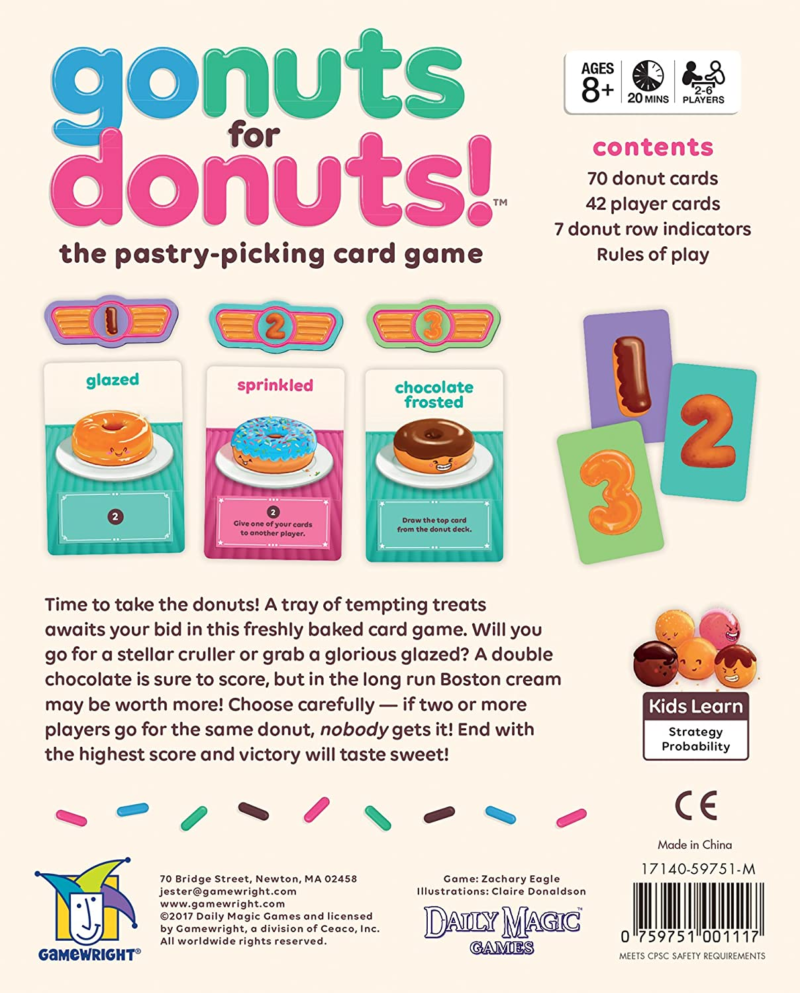 - Go Nuts for Donuts - the Pastry-Picking Card Game, 96 Months to 156 Months - Image 2