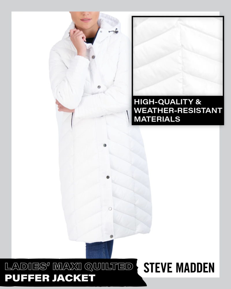 Women’S Winter Jacket – Long Length Quilted Maxi Puffer Parka Coat (S-3X) - Image 3