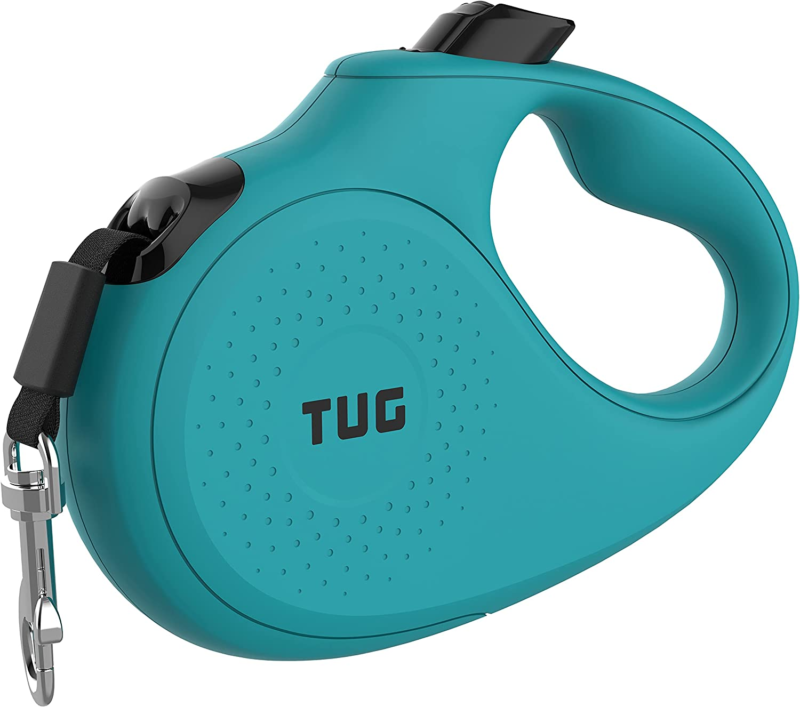 Monochrome 360° Tangle-Free Retractable Dog Leash | 16 Ft Strong Nylon Tape (Small, Aqua) - Image 4