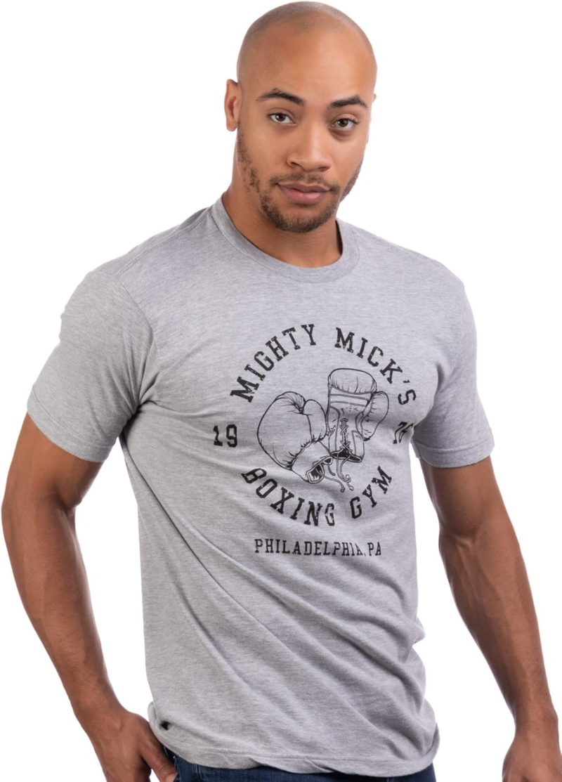 Mighty Mick'S Boxing Gym 1976 | Philadelphia Boxer Vintage Style Gloves T-Shirt - Image 3